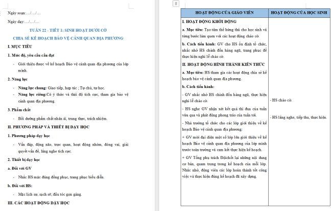 Giáo án Hoạt động trải nghiệm 2 Tuần 22
