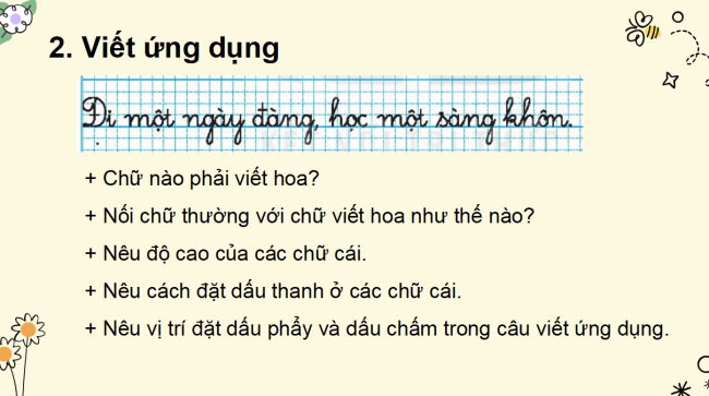 PowerPoint Tiếng Việt 2 Bài 11: Chữ hoa Đ