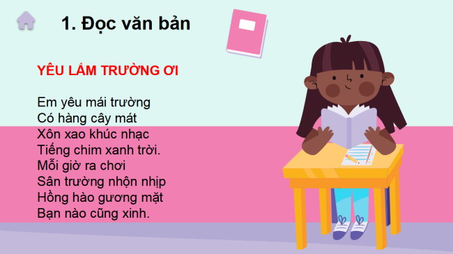 PowerPoint Tiếng Việt 2 Bài 13: Yêu lắm trường ơi!