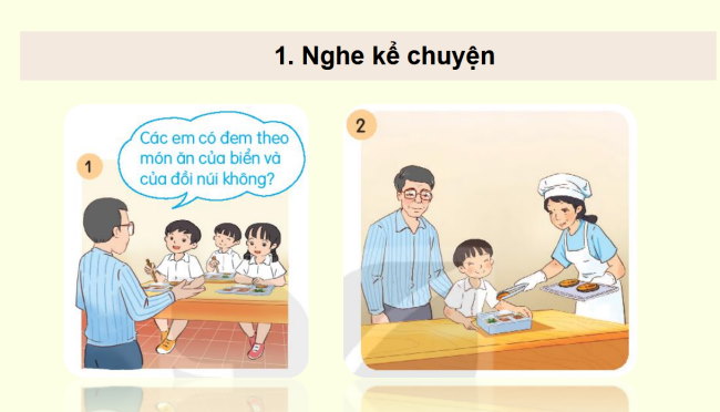 PowerPoint Tiếng Việt 2 Bài 13: Kể chuyện Bữa ăn trưa