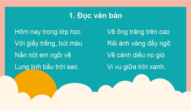 PowerPoint Tiếng Việt 2 Bài 14: Đọc Em học vẽ