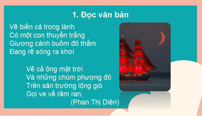 PowerPoint Tiếng Việt 2 Bài 14: Đọc Em học vẽ