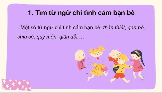 PowerPoint Tiếng Việt 2 Bài 18: Mở rộng vốn từ về tình cảm bạn bè. Dấu chấm, dấu chấm hỏi, dấu chấm than