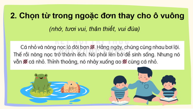 PowerPoint Tiếng Việt 2 Bài 18: Mở rộng vốn từ về tình cảm bạn bè. Dấu chấm, dấu chấm hỏi, dấu chấm than
