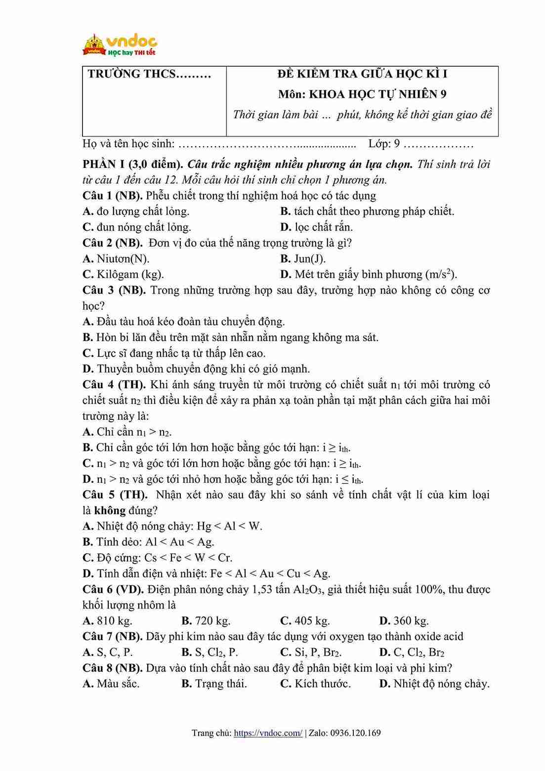 de thi giua hoc ki 1 khoa hoc tu nhien 9 ket noi tri thuc cv 7991 ma tran hinh anh 0 1*808845