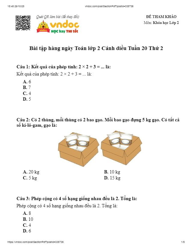 bthn toan lop 2 canh dieu tuan 20 thu 2*809798