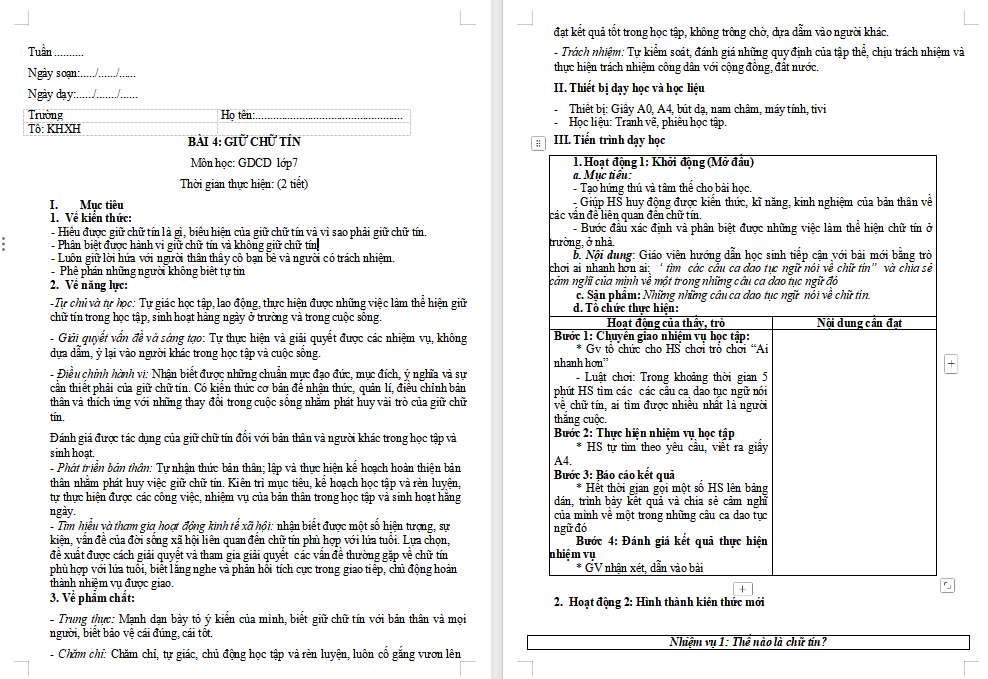 Giáo án PowerPoint Giáo dục công dân 7 Bài 4