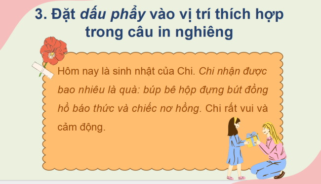 PowerPoint Tiếng Việt 2 Bài 24: Mở rộng vốn từ về đồ chơi. Dấu phẩy