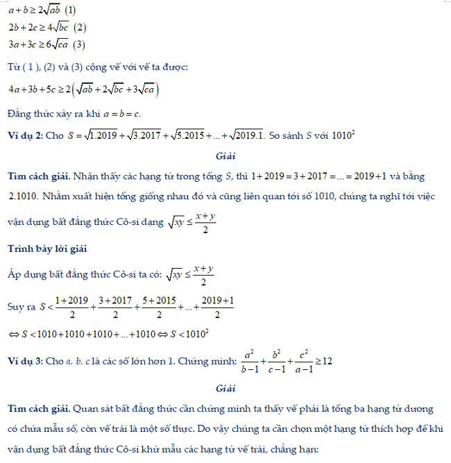 Bất đẳng thức côsi