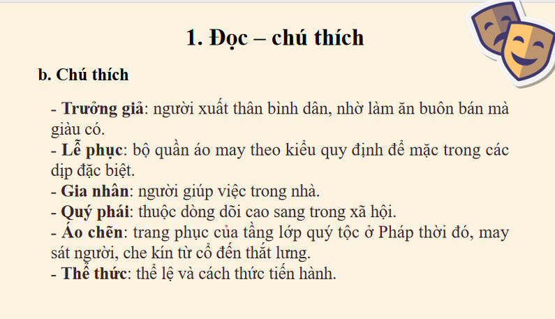 PowerPoint Ngữ văn 8 Bài 4 Ông Giuốc-đanh mặc lễ phục