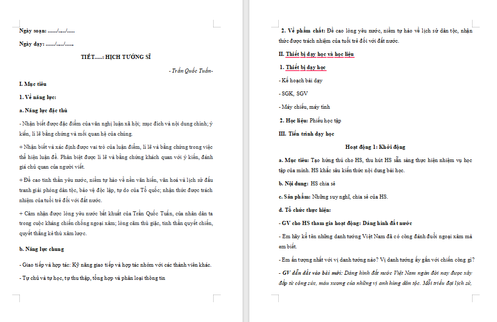 PowerPoint Ngữ văn 8 Bài 5 Hịch tướng sĩ