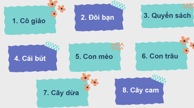 PowerPoint Tiếng Việt 2 Bài 3: Từ chỉ sự vật. Câu kiểu Ai là gì?