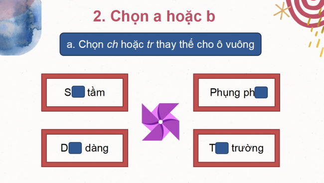 PowerPoint Tiếng Việt 2 Bài 32: Viết Chơi chong chóng
