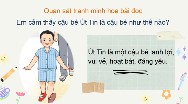 PowerPoint Tiếng Việt 2 Bài 4: Đọc Út Tin