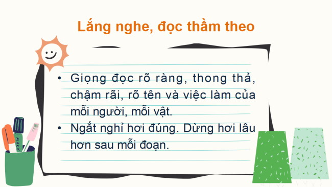 PowerPoint Tiếng Việt 2 Bài 2: Đọc Làm việc thật là vui