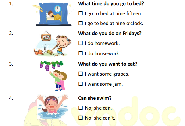 Đề thi tiếng Anh lớp 4 giữa học kì 1 Global success số 6 minh họa 2