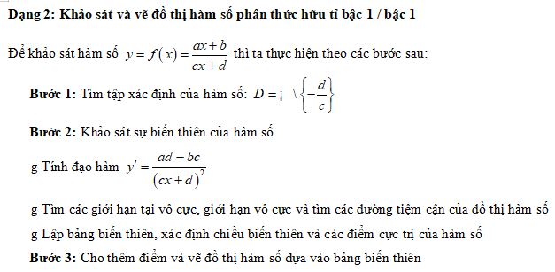 Khảo sát sự biến thiên và vẽ đồ thị của hàm số