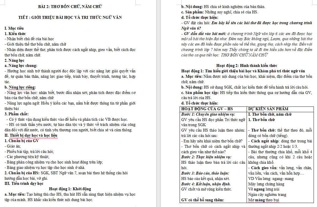 KHBD Ngữ văn 7 Bài Kiến thức ngữ văn trang 43 Cánh Diều