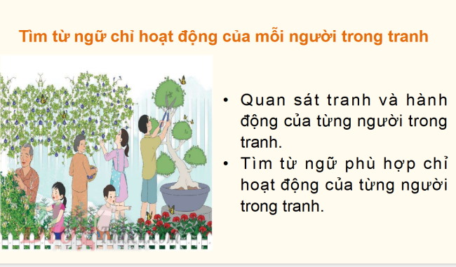 PowerPoint Tiếng Việt 2 Bài 1: Từ chỉ hoạt động. Câu kiểu Ai làm gì?