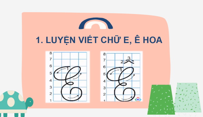 PowerPoint Tiếng Việt 2 Bài 3: Viết chữ hoa E, Ê