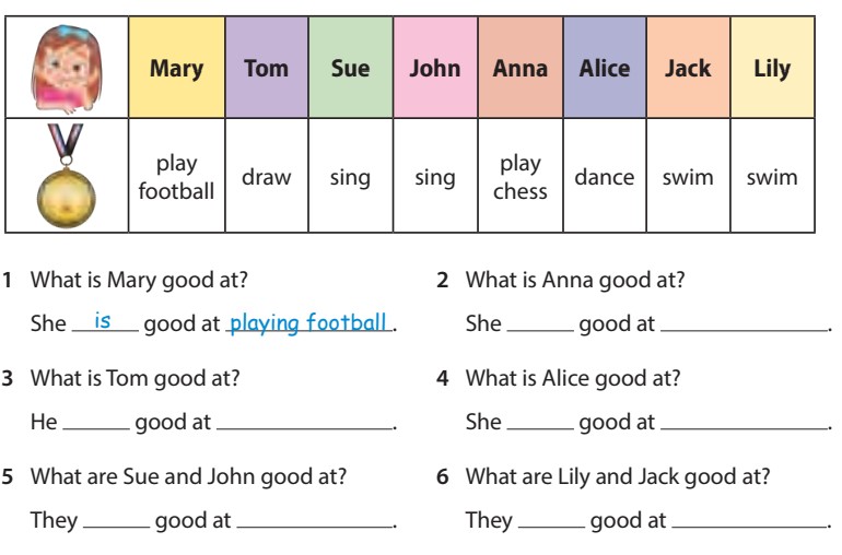 Sách bài tập tiếng Anh 5 Wonderful world Unit 4 lesson 1