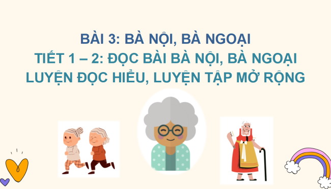 PowerPoint Tiếng Việt 2 Bài 3: Đọc Bà nội, bà ngoại