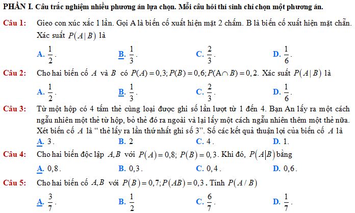 Xác suất có điều kiện