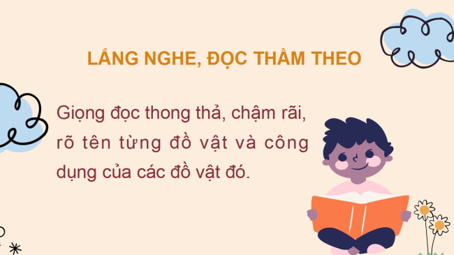 PowerPoint Tiếng Việt 2 Bài 3: Đọc Đồ đạc trong nhà
