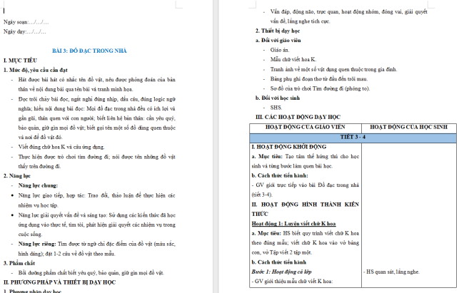 Giáo án Tiếng Việt 2 Bài 3: Từ chỉ đặc điểm. Câu kiểu Ai thế nào?