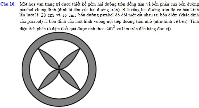 Bài tập về Ứng dụng tích phân