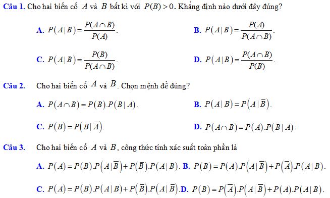 Xác suất có điều kiện
