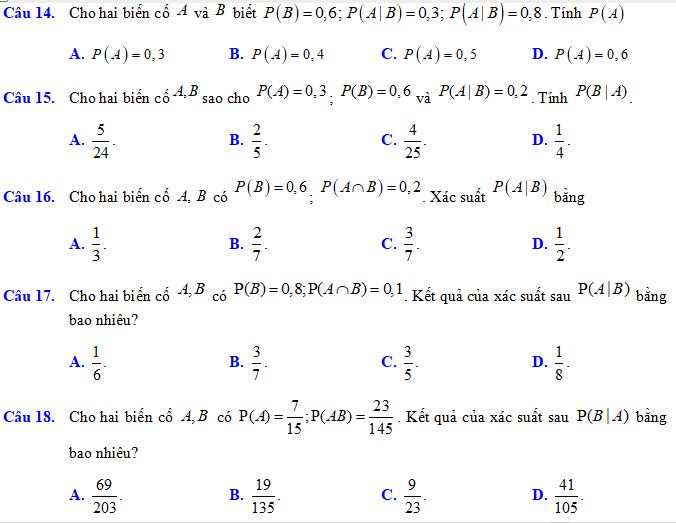 Xác suất có điều kiện