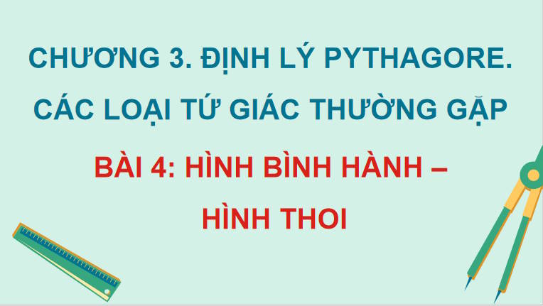 Giáo án PowerPoint Toán 8 Chân trời sáng tạo Bài 4