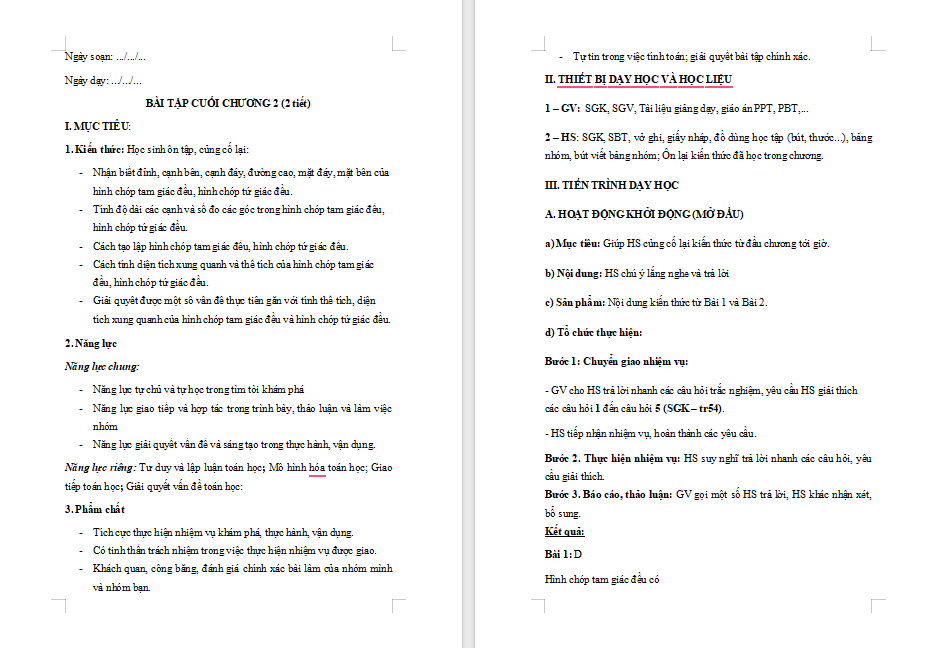 PowerPoint Toán 8 Bài tập cuối chương 2