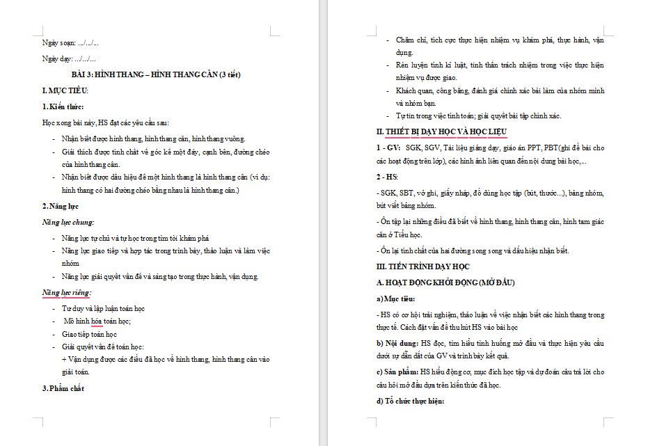 Giáo án PowerPoint Toán 8 Chân trời sáng tạo Bài 3