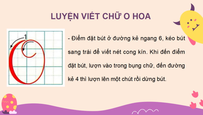 PowerPoint Tiếng Việt 2 Bài 3: Viết chữ hoa O