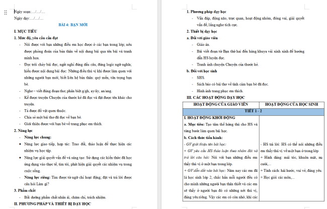 Giáo án Tiếng Việt 2 Bài 4: Nghe - viết Mỗi người một vẻ, Phân biệt g/gh, ay/ây, an/ang