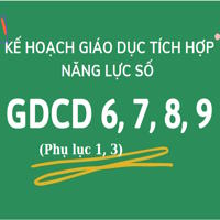 Kế hoạch giáo dục môn GDCD 6,7,8, 9 tích hợp năng lực số sách Cánh diều 