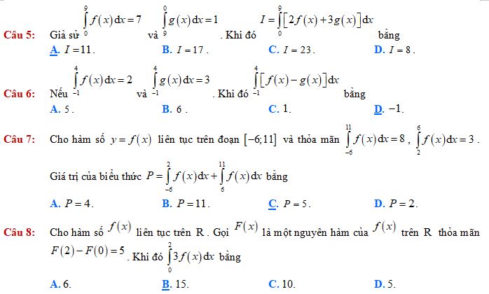 Bài toán về Tích phân