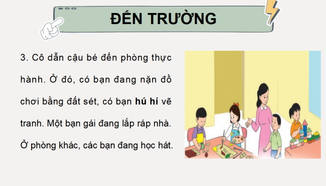 PowerPoint Tiếng Việt 2 Bài 10: Đến trường