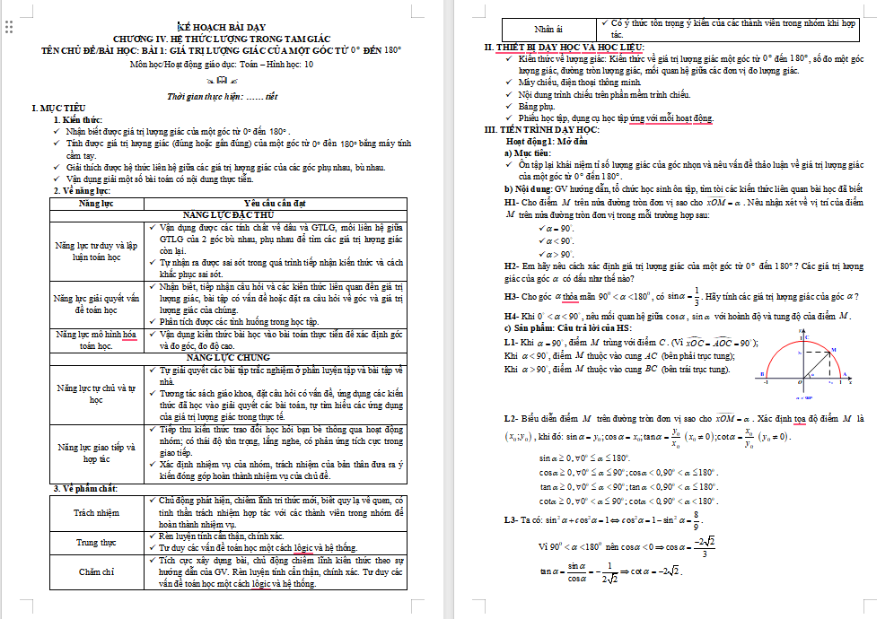 Giáo án PowerPoint Toán 10 Bài 1