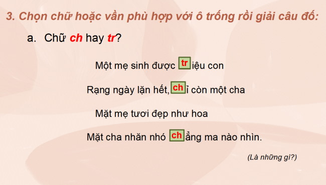 PowerPoint Tiếng Việt 2 Bài 14: Nghe - viết Cho con, Chữ hoa M