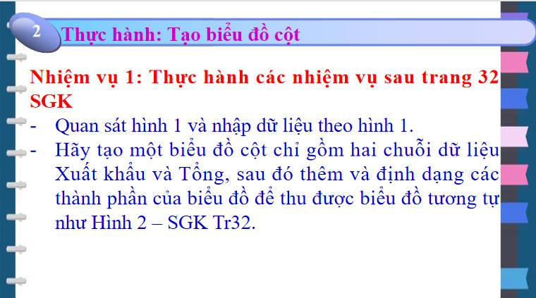 Giáo án PowerPoint Tin học 8 Bài 4: Thực hành tạo biểu đồ