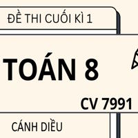 Bộ 5 đề thi cuối học kì 1 Toán 8 theo CV 7991 sách Cánh diều