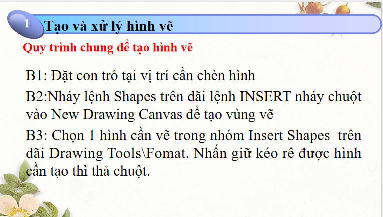 Giáo án PowerPoint Tin học 8 Bài 1: Xử lí đồ hoạ trong văn bản