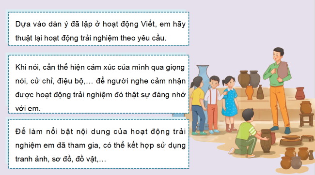 PowerPoint Tiếng Việt 4 Bài 10: Trải nghiệm đáng nhớ