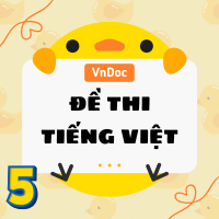 Đề thi Tiếng Việt lớp 5 năm 2025