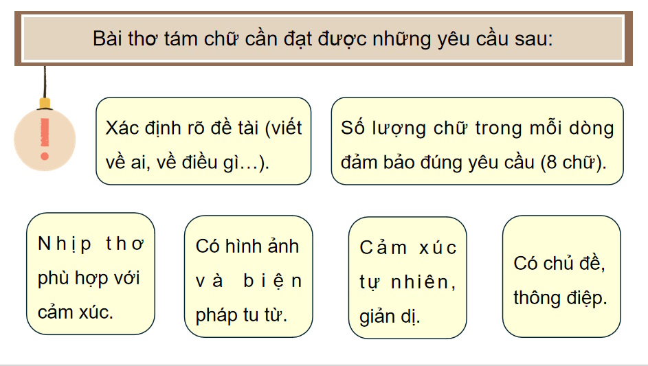 PowerPoint Ngữ văn 9 Bài 7: Tập làm thơ tám chữ