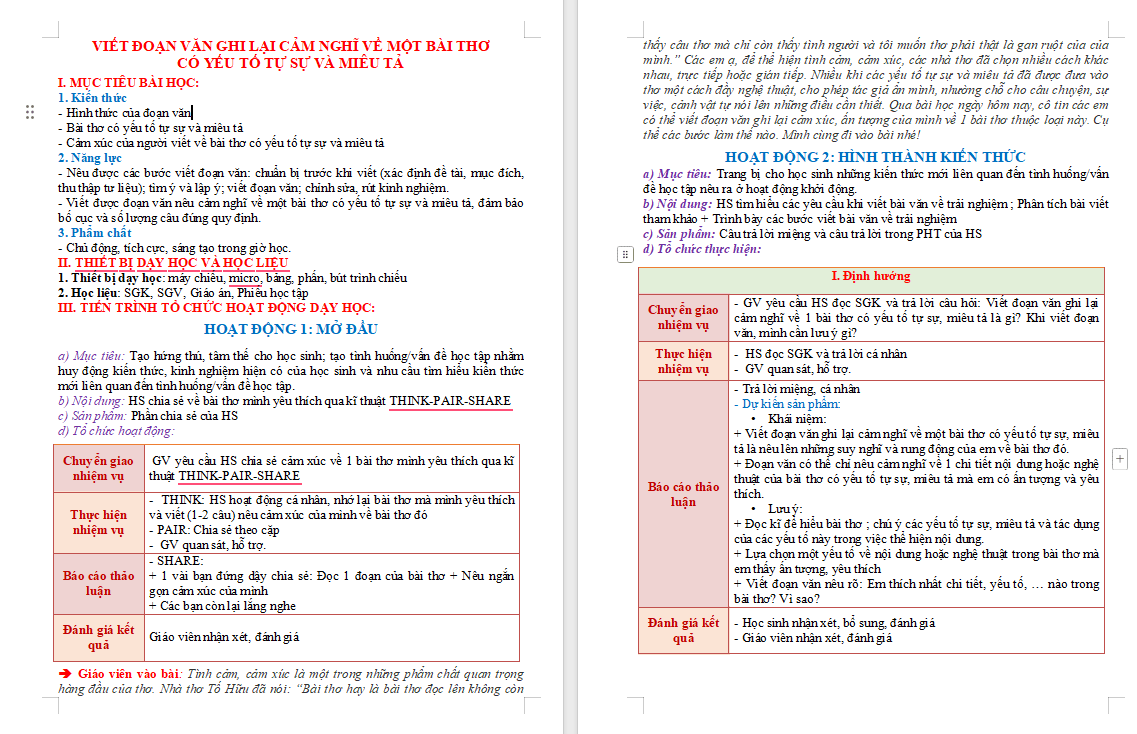 Giáo án PowerPoint Ngữ văn 9 Bài 7 Viết đoạn văn ghi lại cảm nghĩ về một bài thơ tám chữ