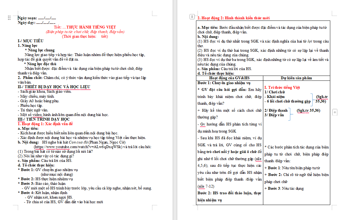 Giáo án PowerPoint Ngữ văn 9 Bài 7 Thực hành tiếng Việt